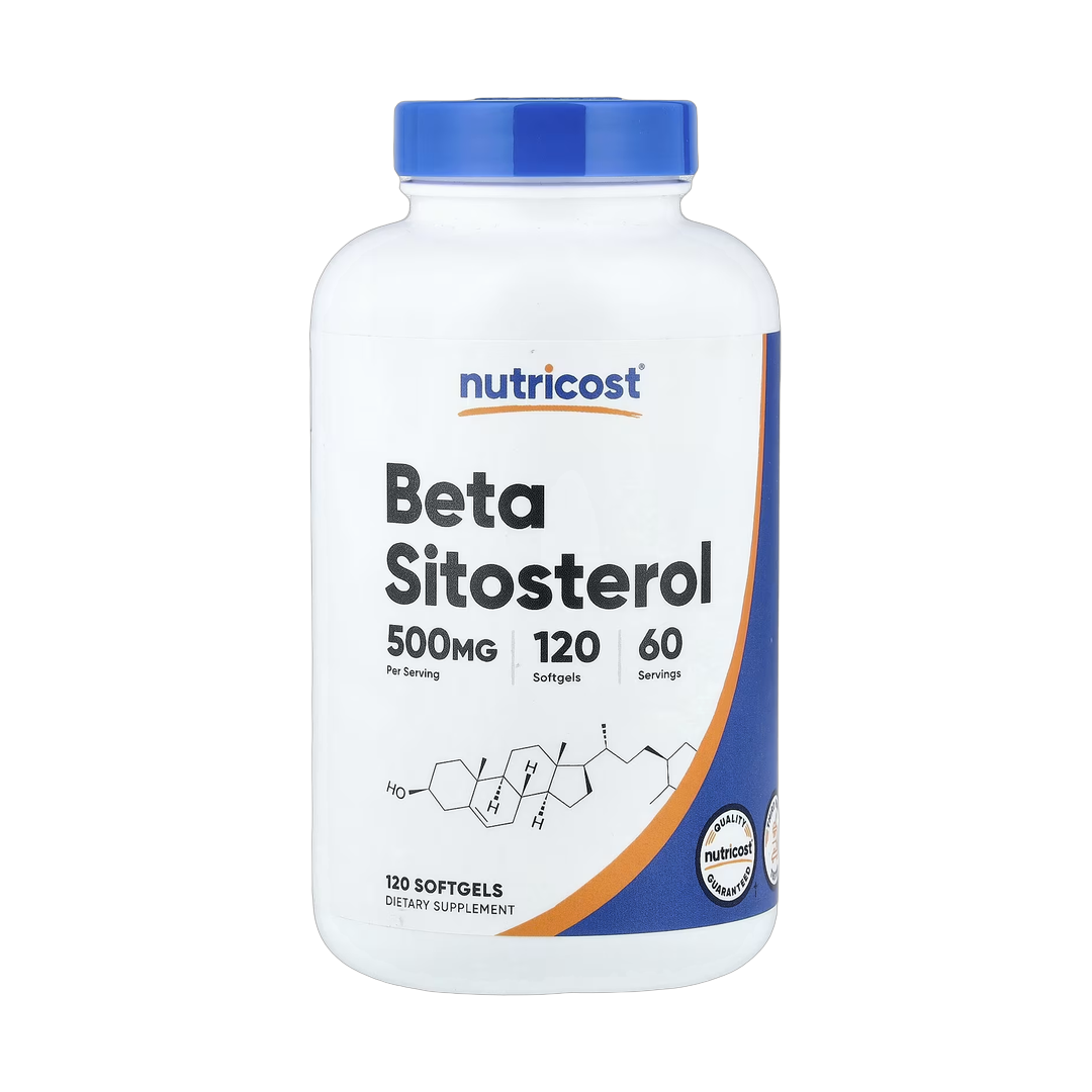 Nutricost, Beta Sitosterol, 120 Softgels front packaging view
