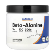 Nutricost, Beta Alanine, Unflavored, 10.7 oz, 300 g front packaging view
