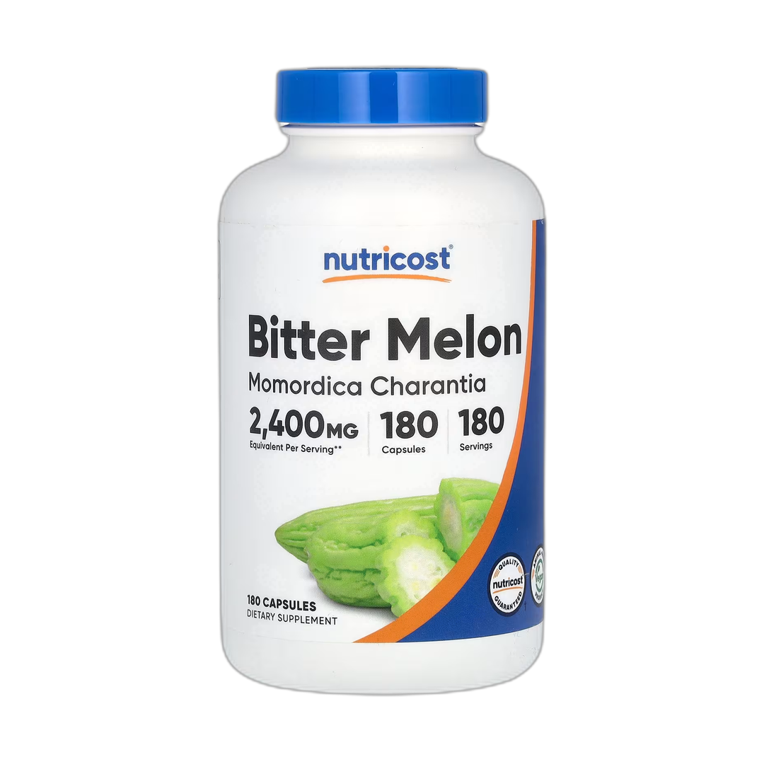Nutricost, Bitter Melon, 2,400 mg, 180 Capsules front packaging view