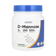 Nutricost, D-Mannose, Unflavored, 17.9 oz, 500 g front packaging view