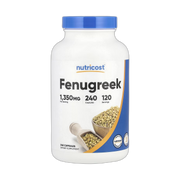 Nutricost, Fenugreek, 240 Capsules front packaging view