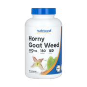 Nutricost, Horny Goat Weed , 600 mg , 180 Capsules front packaging view