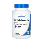 Nutricost, Multivitamin, Probiotics + 22 Vitamins & Minerals , 120 Capsules front packaging view