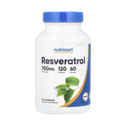 Nutricost, Resveratrol, 120 Capsules front packaging view