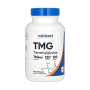 Nutricost, TMG, 750 mg, 120 Capsules front packaging view