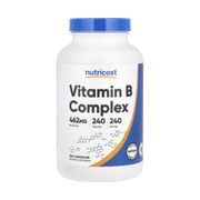 Nutricost, Vitamin B Complex, 462 mg, 240 Capsules front packaging view