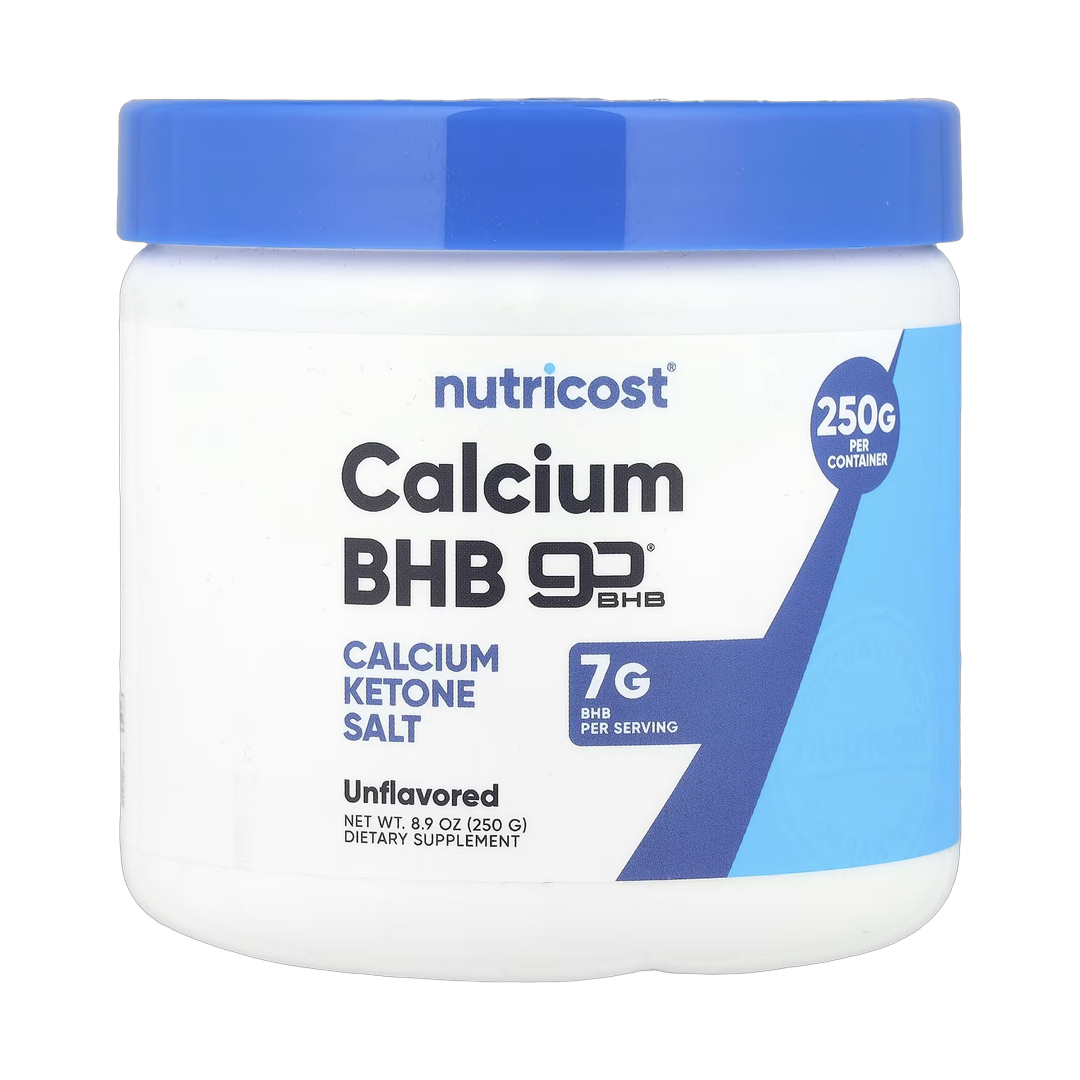 Nutricost, Calcium BHB, goBHB, Unflavored, 8.9 oz, 250 g front packaging view