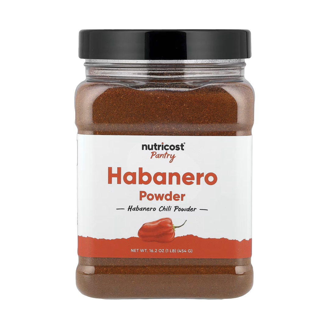 Nutricost, Pantry, Habanero Powder, 16.2 oz, 454 g front packaging view
