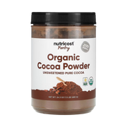 Nutricost, Pantry, Organic Cocoa Powder, Unsweetened, 24.3 oz, 680 g front packaging view