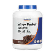 Nutricost, Whey Protein Isolate, Mocha, 5 lb, 2,268 g front packaging view