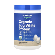 Nutricost, Organic Egg White Protein, Unflavored, 8.1 oz, 227 g front packaging view