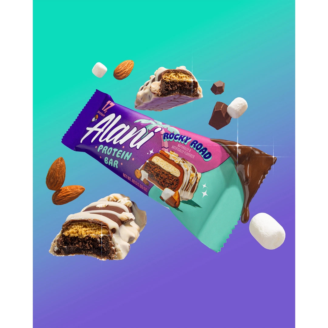 Alani Nu, Protein Bar, Rocky Road, 12 Bars, 1.69 oz (48 g)
