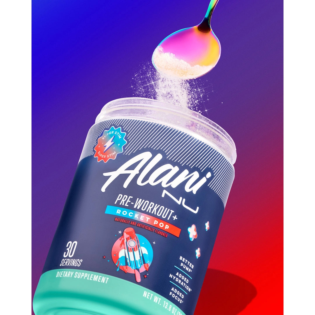 Alani Nu, Pre-Workout+, Rocket Pop, 13.8 oz (392 g)