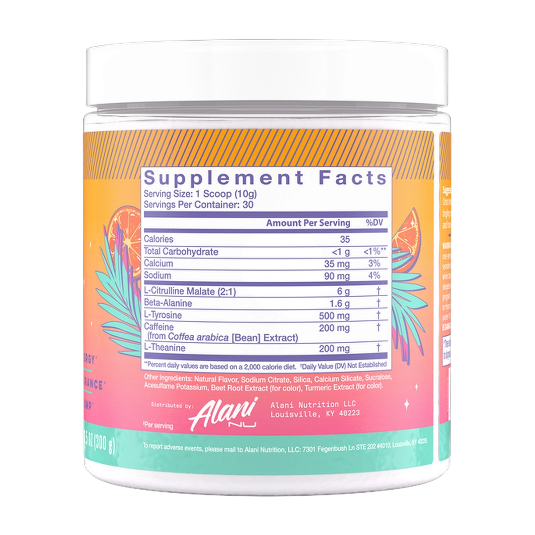 Alani Nu, Pre-Workout, Orange Kiss, 10.5 oz (300 g)