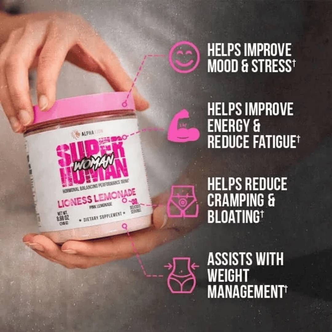 ALPHA LION, SuperHuman Woman, Hormone Balancing Performance Drink, Magic Melon, Watermelon Lemon Twist, 9.6 oz (273 g)
