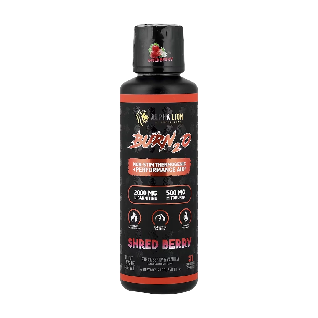 ALPHA LION, Burn2O, Shred Berry, Strawberry & Vanilla, 15.72 oz (465 ml)
