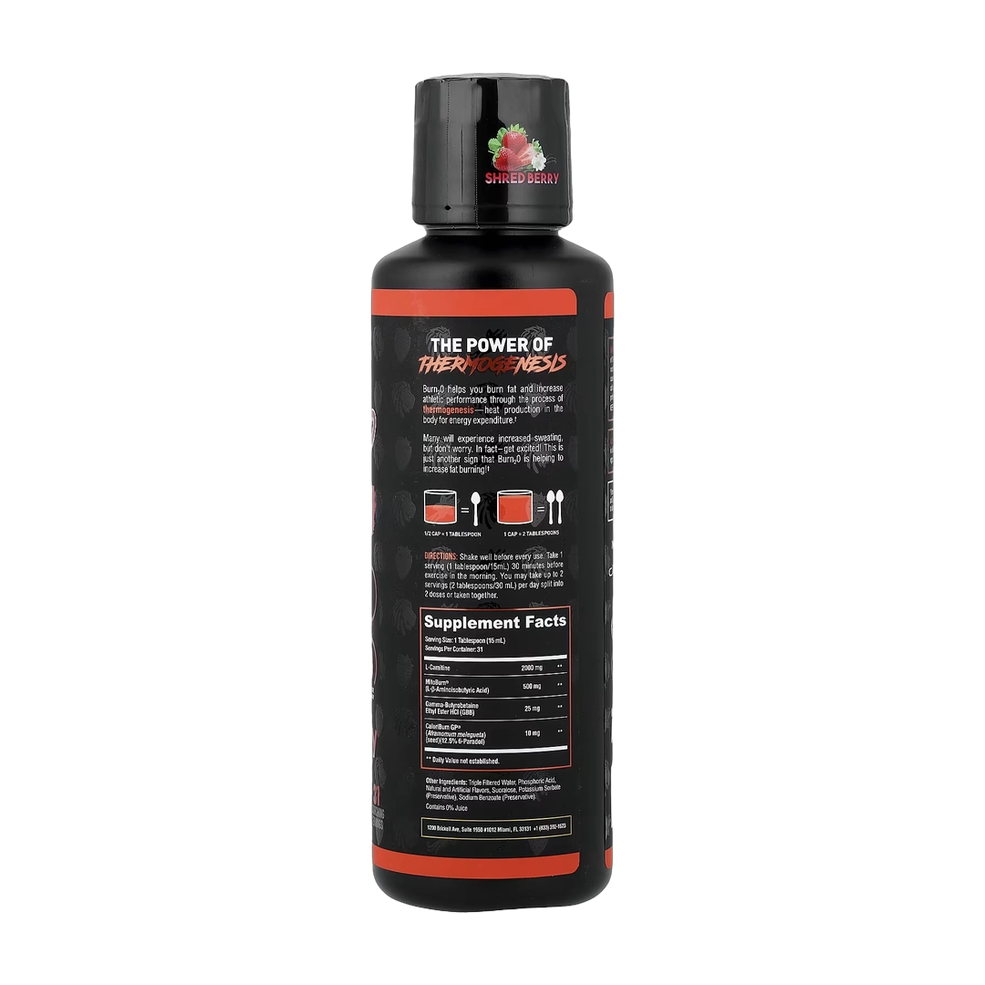 ALPHA LION, Burn2O, Shred Berry, Strawberry & Vanilla, 15.72 oz (465 ml)