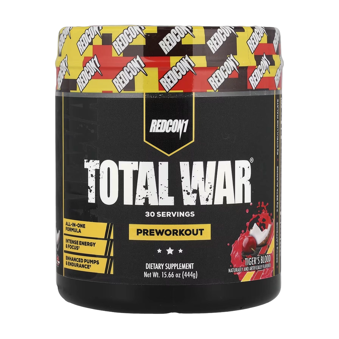 Redcon1, Total War®, Pre-Workout, Tiger's Blood Cherry & Coconut, 15.66 oz (444 g)