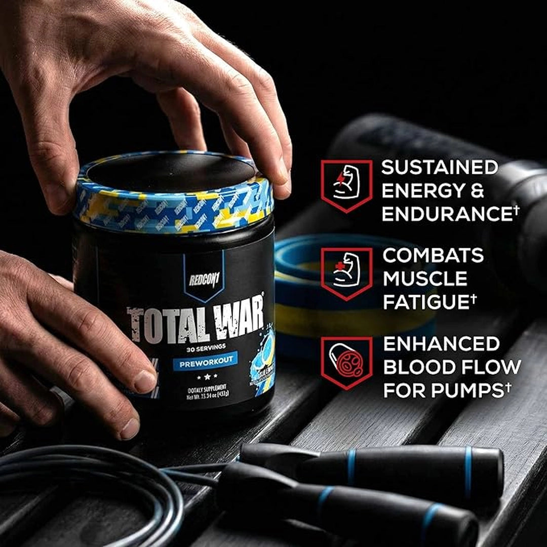 Redcon1, Total War®, Pre-Workout, Tiger's Blood Cherry & Coconut, 15.66 oz (444 g)