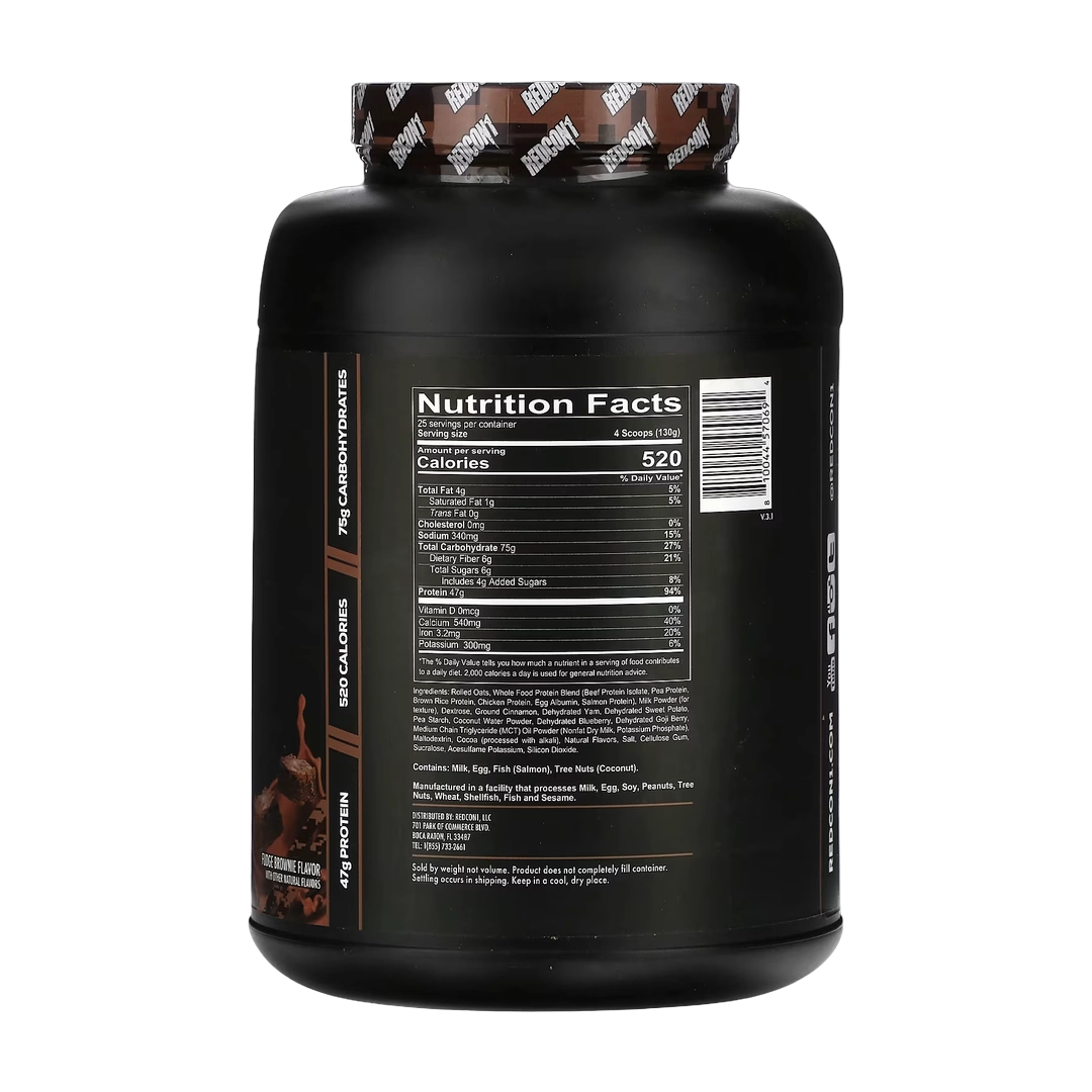Redcon1, MRE, Whole Food Protein, Fudge Brownie, 7.16 lb (3,250 g)