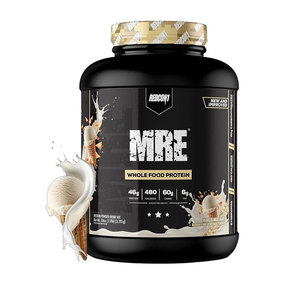Redcon1, MRE, Whole Food Protein, Vanilla Milkshake, 7.16 lb (3,250 g)