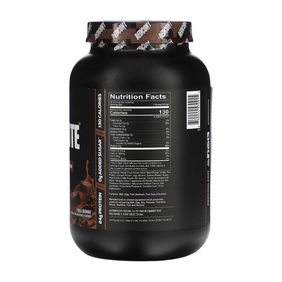 Redcon1, MRE Lite, Whole Food Protein, Fudge Brownie, 2.15 lbs (975 g)