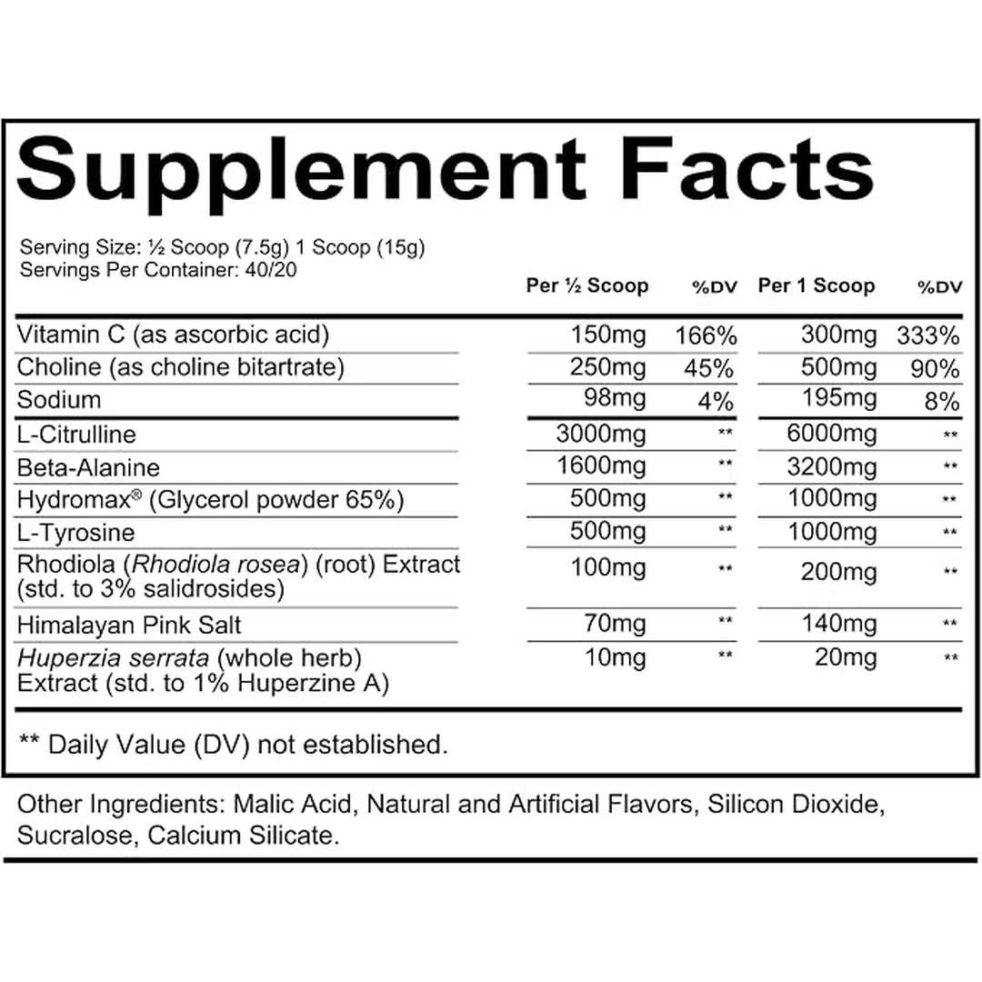 Redcon1, Total War Pump Non Stim Pre Workout 30 Servings, Strawberry Kiwi, 10.58 OZ (300 g)