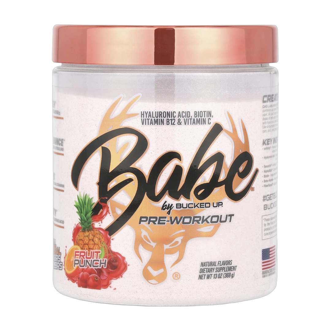 Bucked Up, Babe, Pre-Workout, Fruit Punch, 13 oz (369 g)