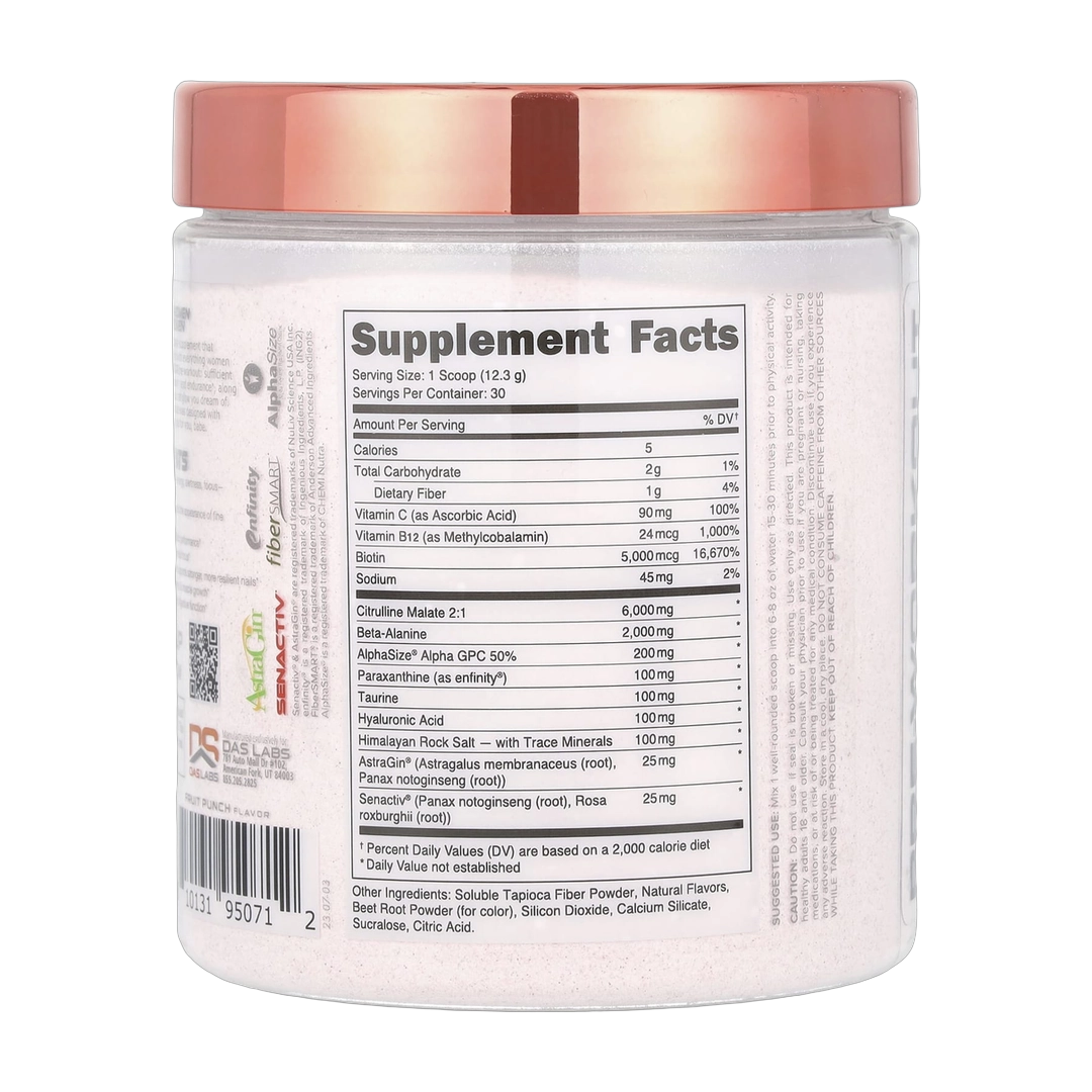 Bucked Up, Babe, Pre-Workout, Fruit Punch, 13 oz (369 g)