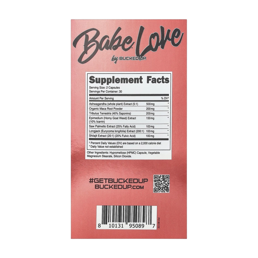Bucked Up, Babe, Love, 60 Capsules