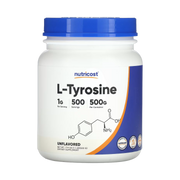 Nutricost, L-Tyrosine, Unflavored, 17.9 oz, 500 g front packaging view