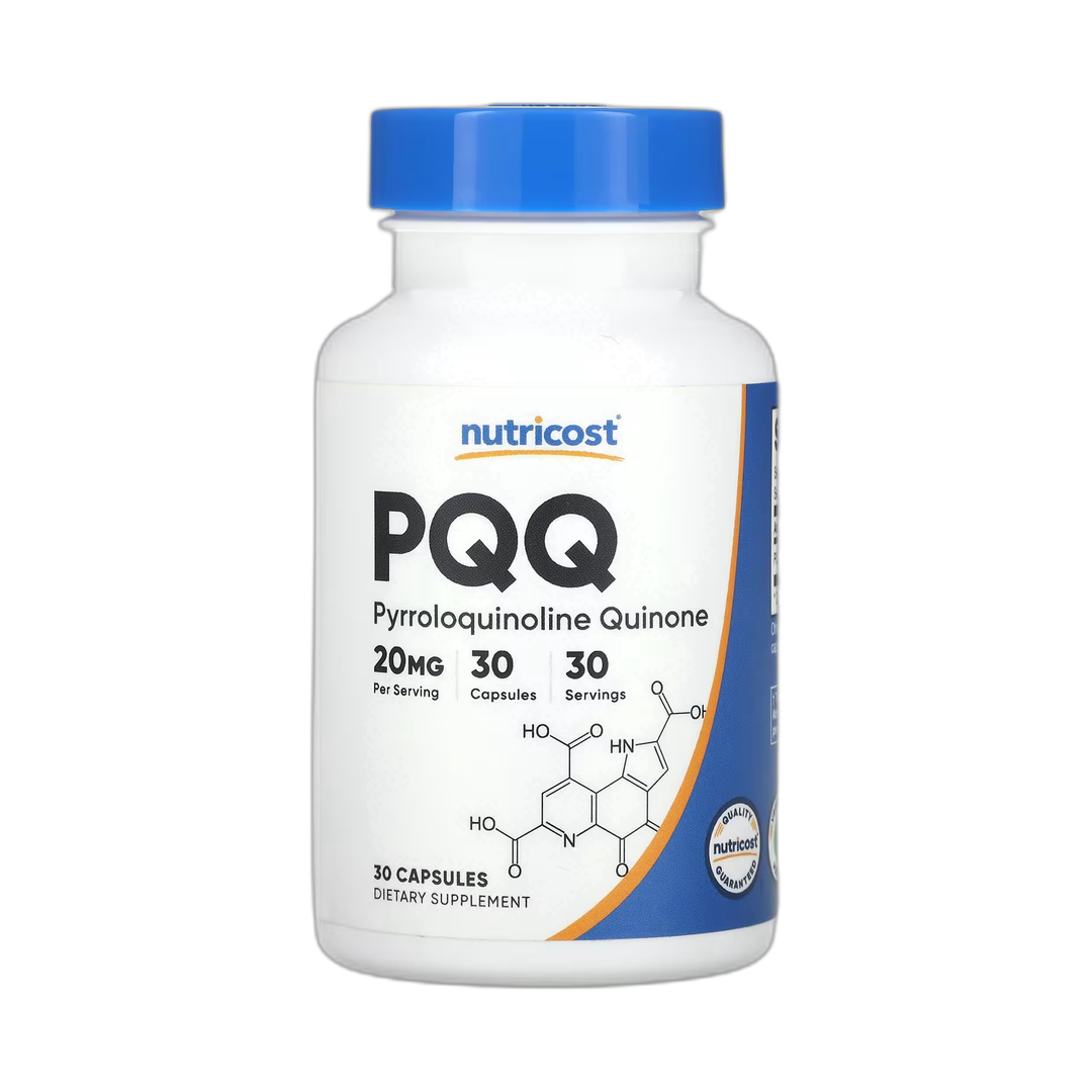 Nutricost, PQQ, 20 mg, 30 Capsules front packaging view