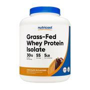 Nutricost, Grass-Fed Whey Protein Isolate, Chocolate Peanut Butter, 5 lb, 2,268 g front packaging view