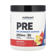 Nutricost, Performance, Pre-Workout Complex, Fruit Punch, 14 oz, 393 g front packaging view