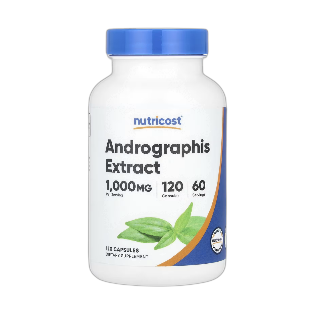 Nutricost, Andrographis Extract, 1,000 mg, 120 Capsules front packaging view