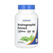 Nutricost, Andrographis Extract, 1,000 mg, 120 Capsules front packaging view