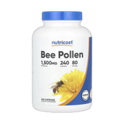 Nutricost, Bee Pollen, 240 Capsules front packaging view