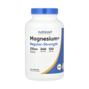 Nutricost, Magnesium+, Regular-Strength, 240 Capsules front packaging view