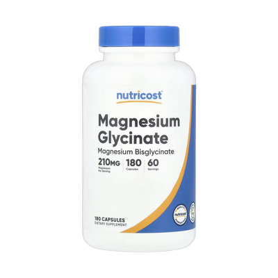 Nutricost, Magnesium Glycinate, 180 Capsules