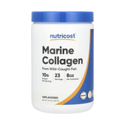 Nutricost, Marine Collagen From Wild-Caught Fish, Unflavored, 8.1 oz, 227 g front packaging view