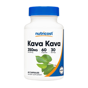 Nutricost, Kava Kava, 350 MG Per Serving, 60 Capsules front packaging view
