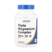 Nutricost, Triple Magnesium Complex, 120 Capsules front packaging view