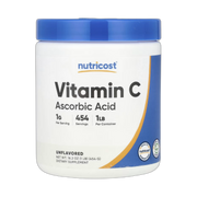 Nutricost, Vitamin C, Unflavored, 16.2 oz, 454 g front packaging view