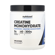 Nutricost, Performance, Creatine Monohydrate, Unflavored, 10.7 oz, 300 g front packaging view