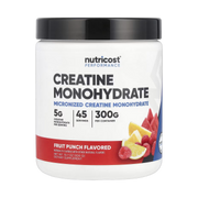 Nutricost, Performance, Creatine Monohydrate, Fruit Punch, 10.7 oz, 300 g front packaging view