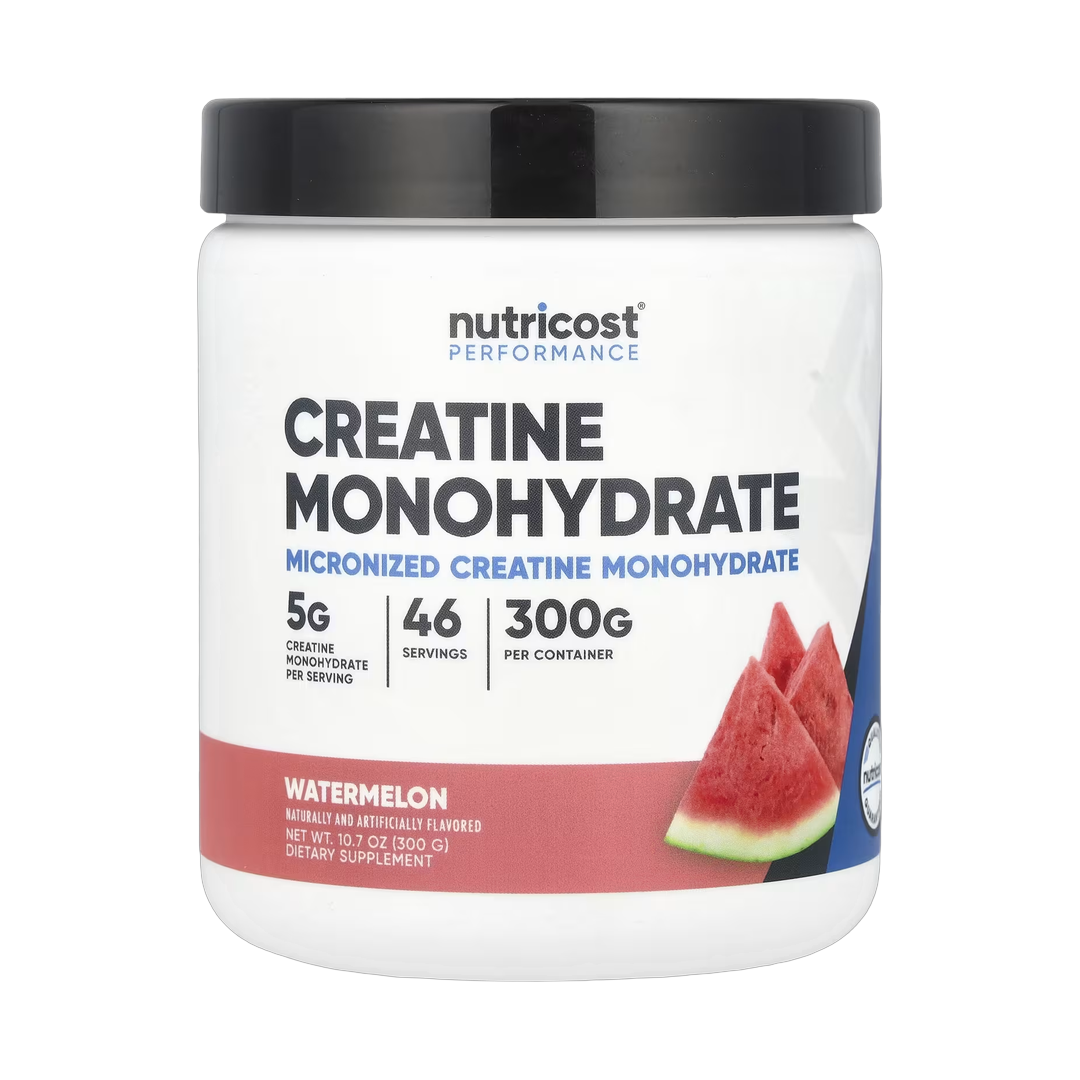 Nutricost, Performance, Creatine Monohydrate, Watermelon, 10.7 oz, 300 g front packaging view