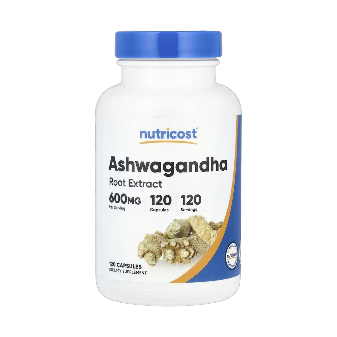 Nutricost, Ashwagandha Root Extract, 600 mg, 120 Capsules front packaging view