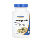 Nutricost, Ashwagandha Root Extract, 600 mg, 120 Capsules front packaging view