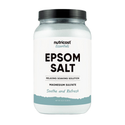 Nutricost, Essentials, Epsom Salt, 8 lb, 3,628 g front packaging view