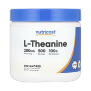 Nutricost, L-Theanine, Unflavored, 3.6 oz, 100 g front packaging view